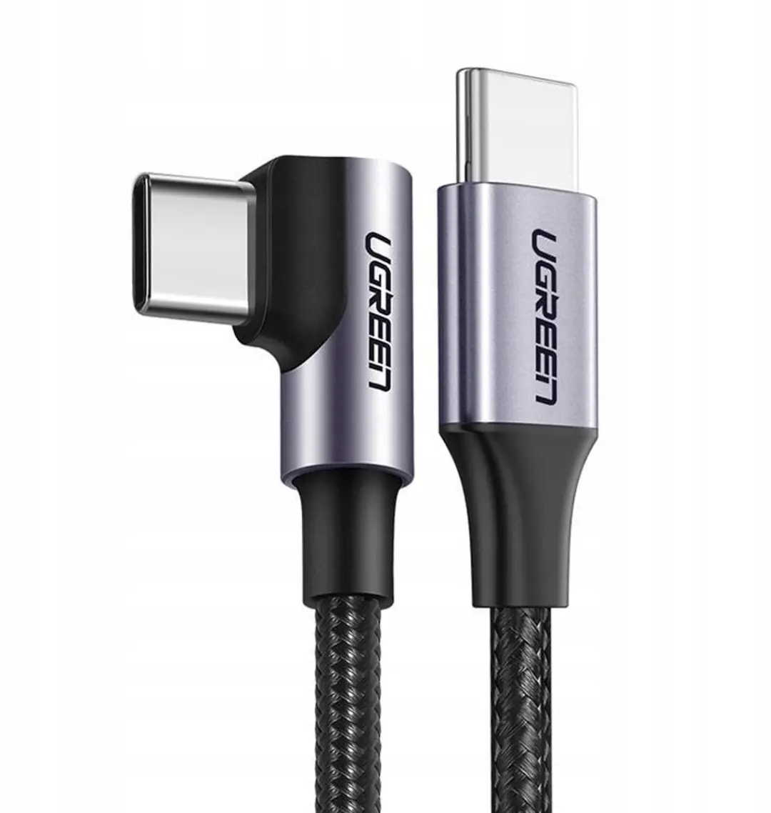 UGREEN USB-C Kabel 90° 60W 3A 3m - Zwart