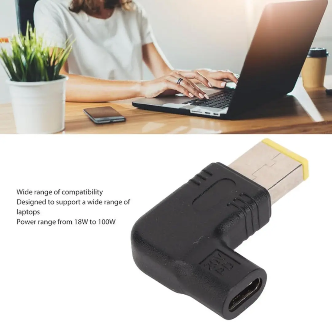 NÖRDIC USBC-LEN100-1 USB-C Adapter 100W - Zwart