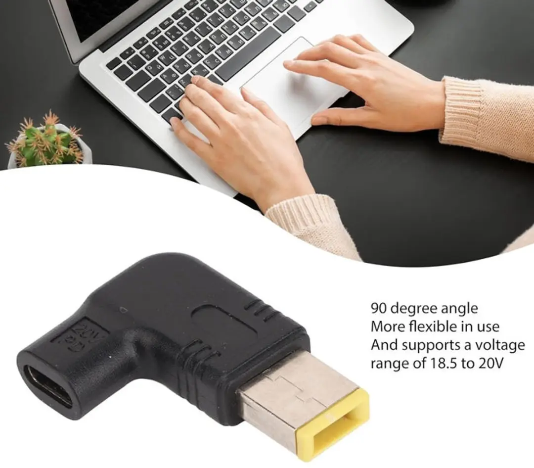 NÖRDIC USBC-LEN100-1 USB-C Adapter 100W - Zwart