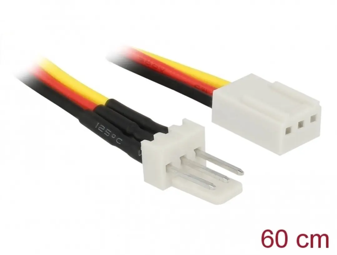 Delock Fan Power Kabel 3-pin M naar 3-pin V
