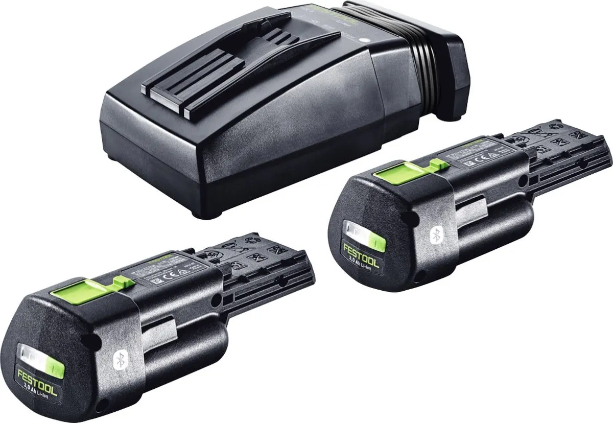 Festool BP 18 Li 3,0 Ergo I Energieset - 2x Accu 3000mAh + TCL 6 Oplader