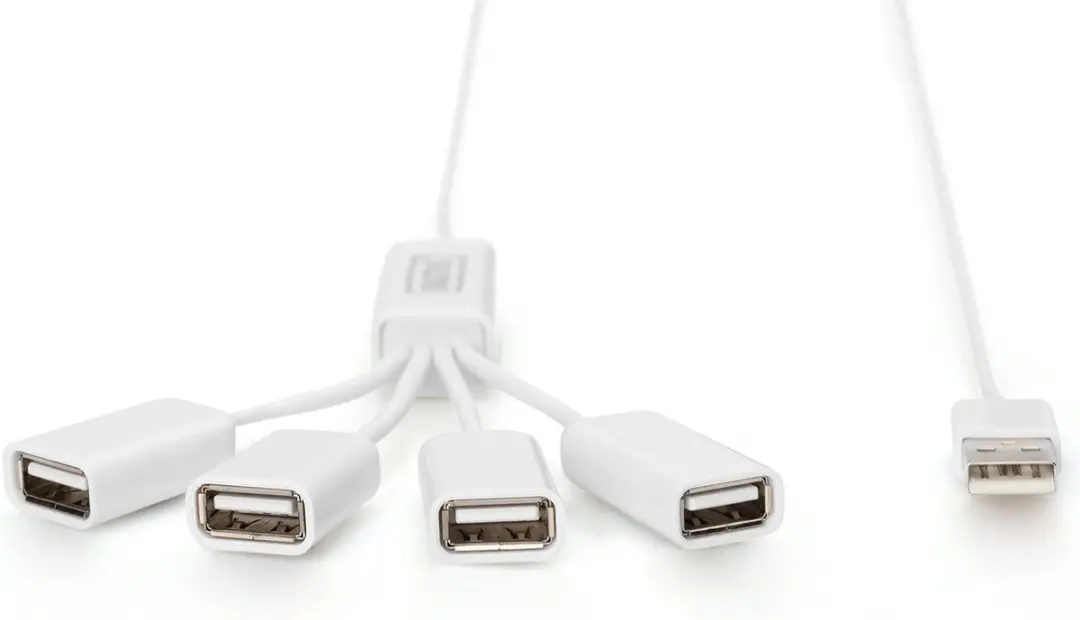 Digitus Slim Spider USB-Hub DA-70216 - 4 Poorten - Wit