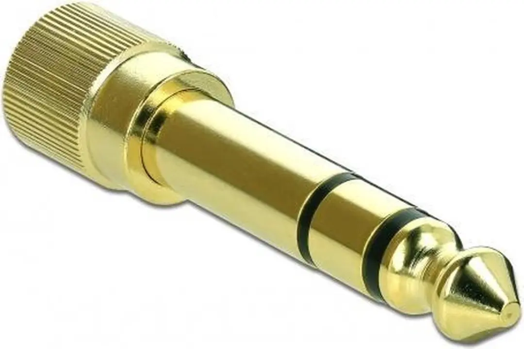 Delock 6,35mm naar 3,5mm Jack Audio Adapter - Goud