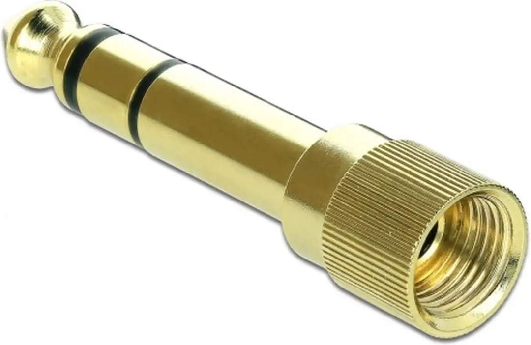 Delock 6,35mm naar 3,5mm Jack Audio Adapter