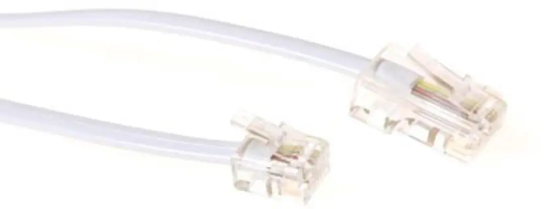ACT Witte Telefoonkabel 5m