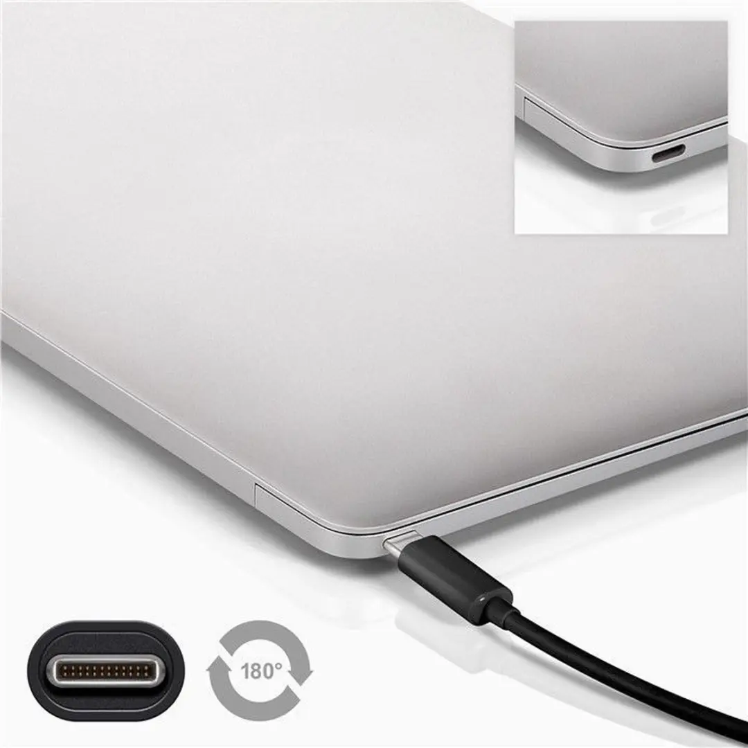 Goobay USB A naar USB C Kabel 1m - Zwart