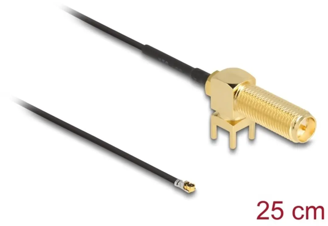 Delock Antennekabel RP-SMA 90° PCB jack naar I-PEX MHF 4L