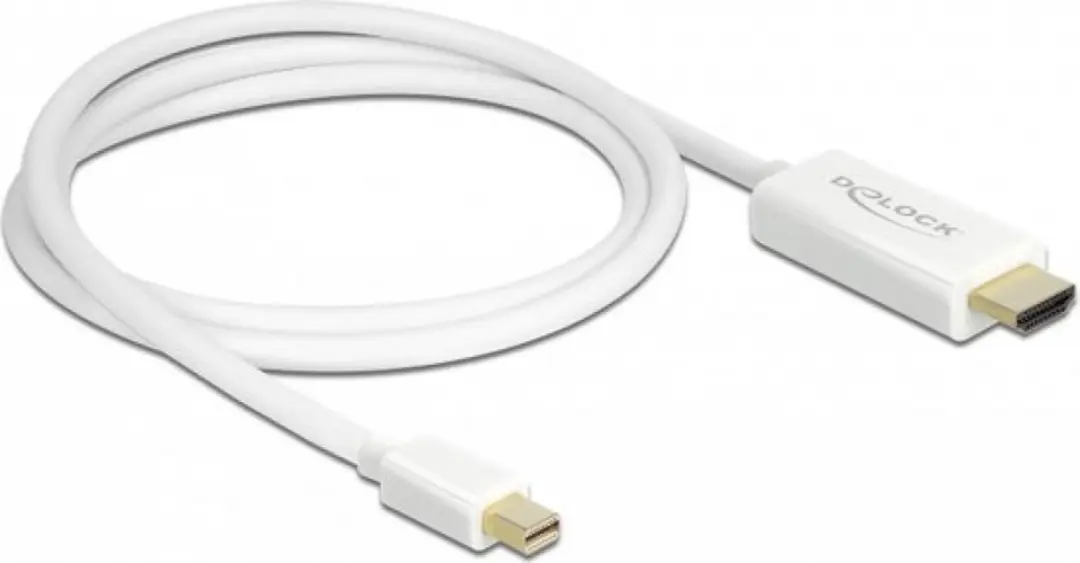 Delock Mini DisplayPort naar HDMI Kabel 1m - Wit