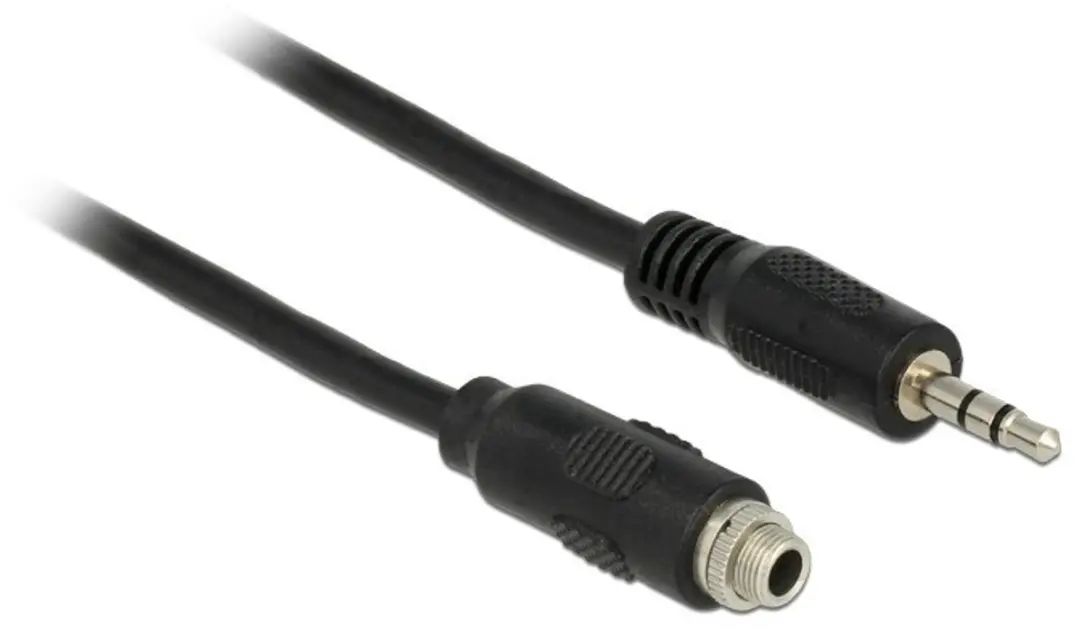 Delock 3.5mm Stereo Jack Kabel - 100cm - Zwart