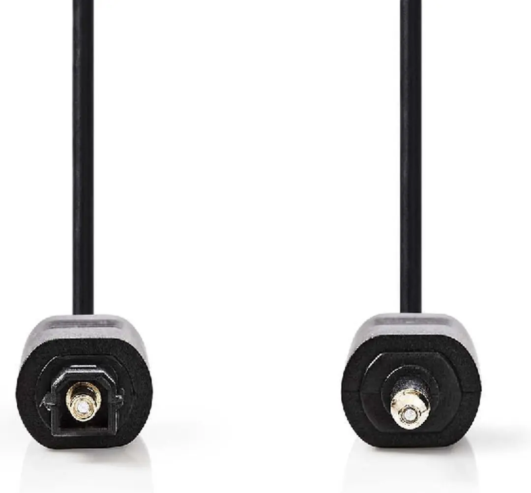 Nedis Optische Audiokabel CAGL25100BK10 - 1m - TosLink Male - Zwart