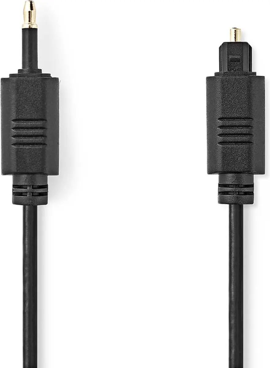 Nedis Optische Audiokabel CAGL25100BK10 - 1m - TosLink Male - Zwart