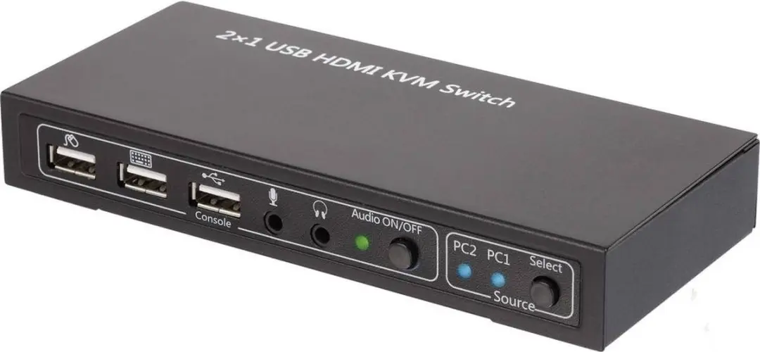 SpeaKa Professional SP-4330460 KVM-switch 2 poorten HDMI 4K