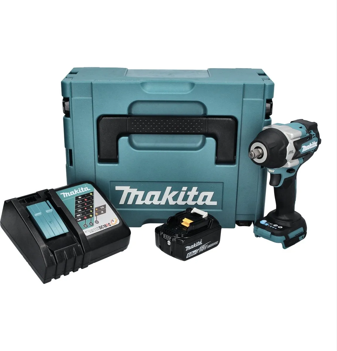 Makita DTW 700 RG1J Slagmoersleutel 18V 700Nm - Borstelloos - 2700 Slagen