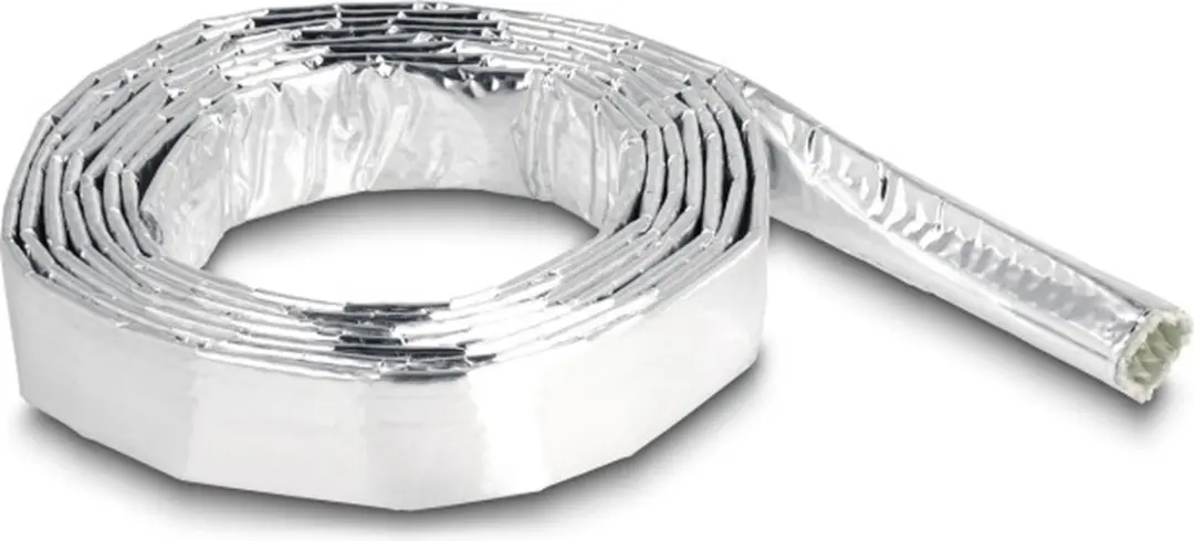 Delock Glasvezel-Aluminium Kabelsleeve 2m x 10mm - Zilver