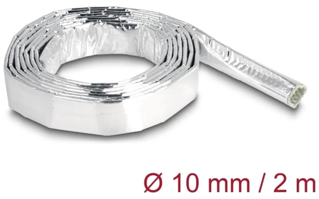 Delock Glasvezel-Aluminium Kabelsleeve 2m x 10mm