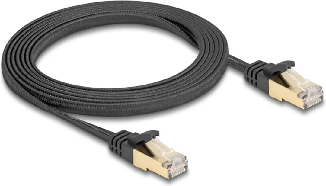 Delock Cat.6A U/FTP RJ45 Kabel 2m - Zwart