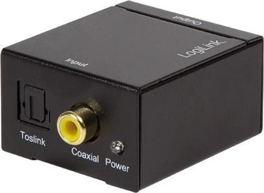 Logilink CA0100 Toslink/Cinch Audio Adapter - Zwart - afbeelding 6 van 6