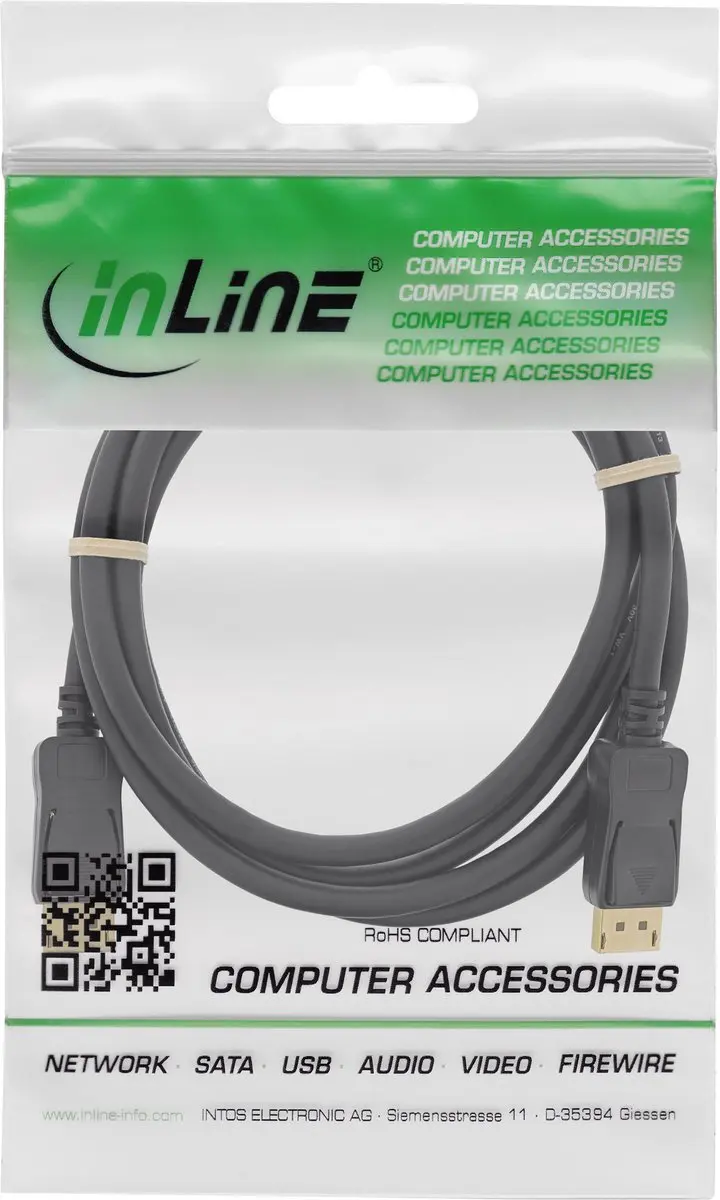 InLine DisplayPort Kabel 1.2 4K60Hz - 5m