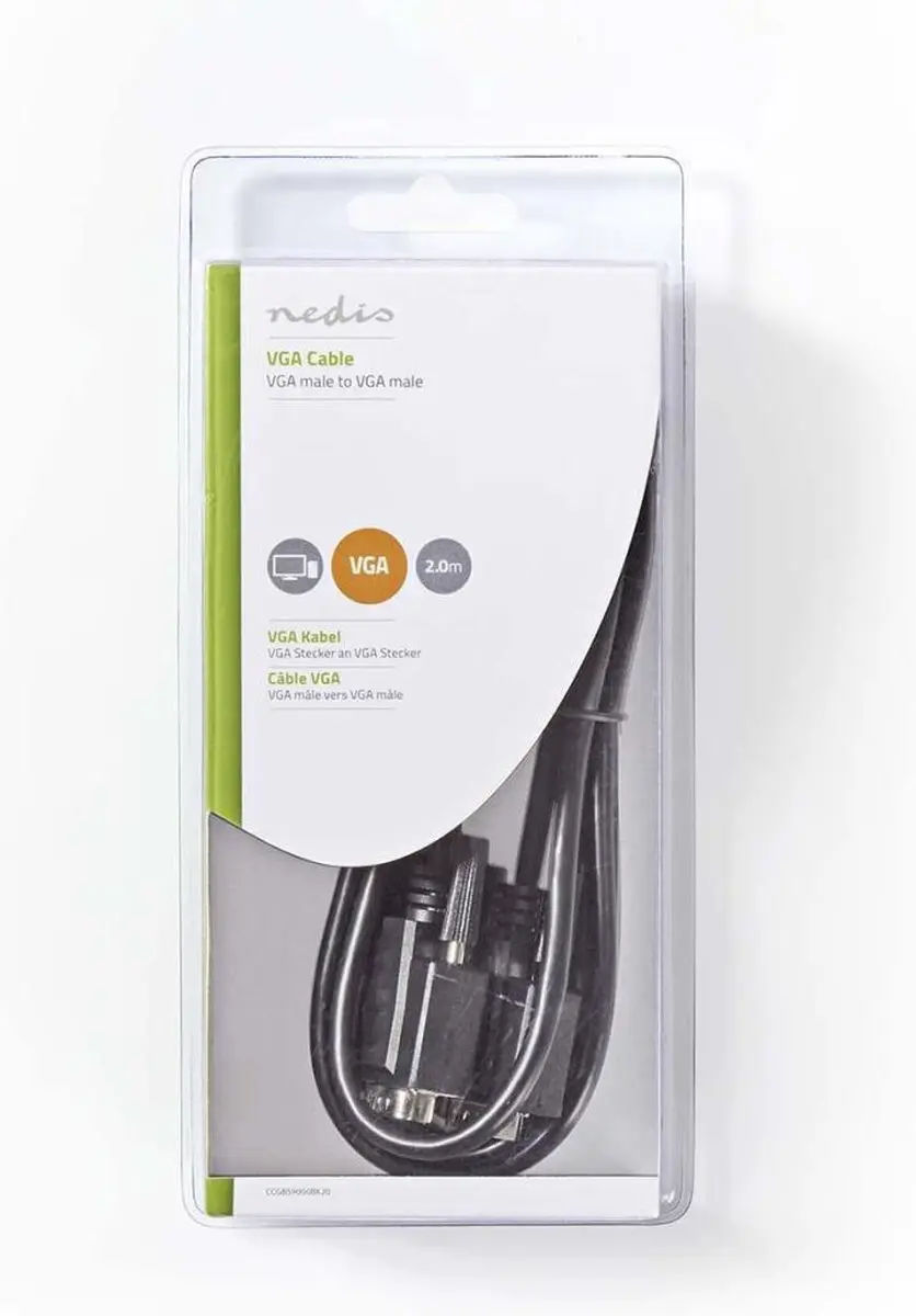 Nedis VGA-Kabel CCGB59000BK20 - 2m - Zwart