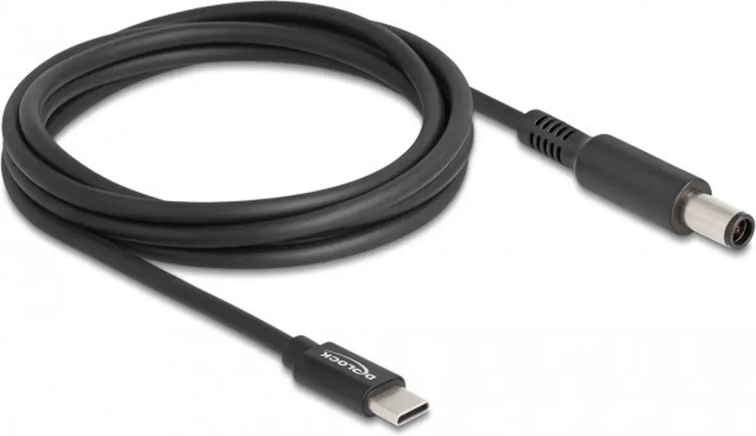 Delock USB-C naar Dell Notebook Laadkabel 7,4x5,0mm 1,5m - Zwart