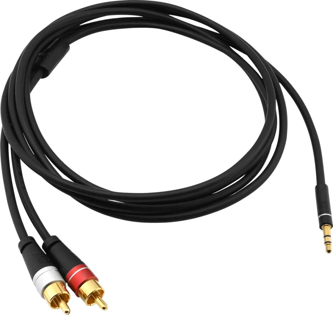 Oehlbach D1C33190 Audiokabel 1m 3,5mm - 2xRCA - Zwart