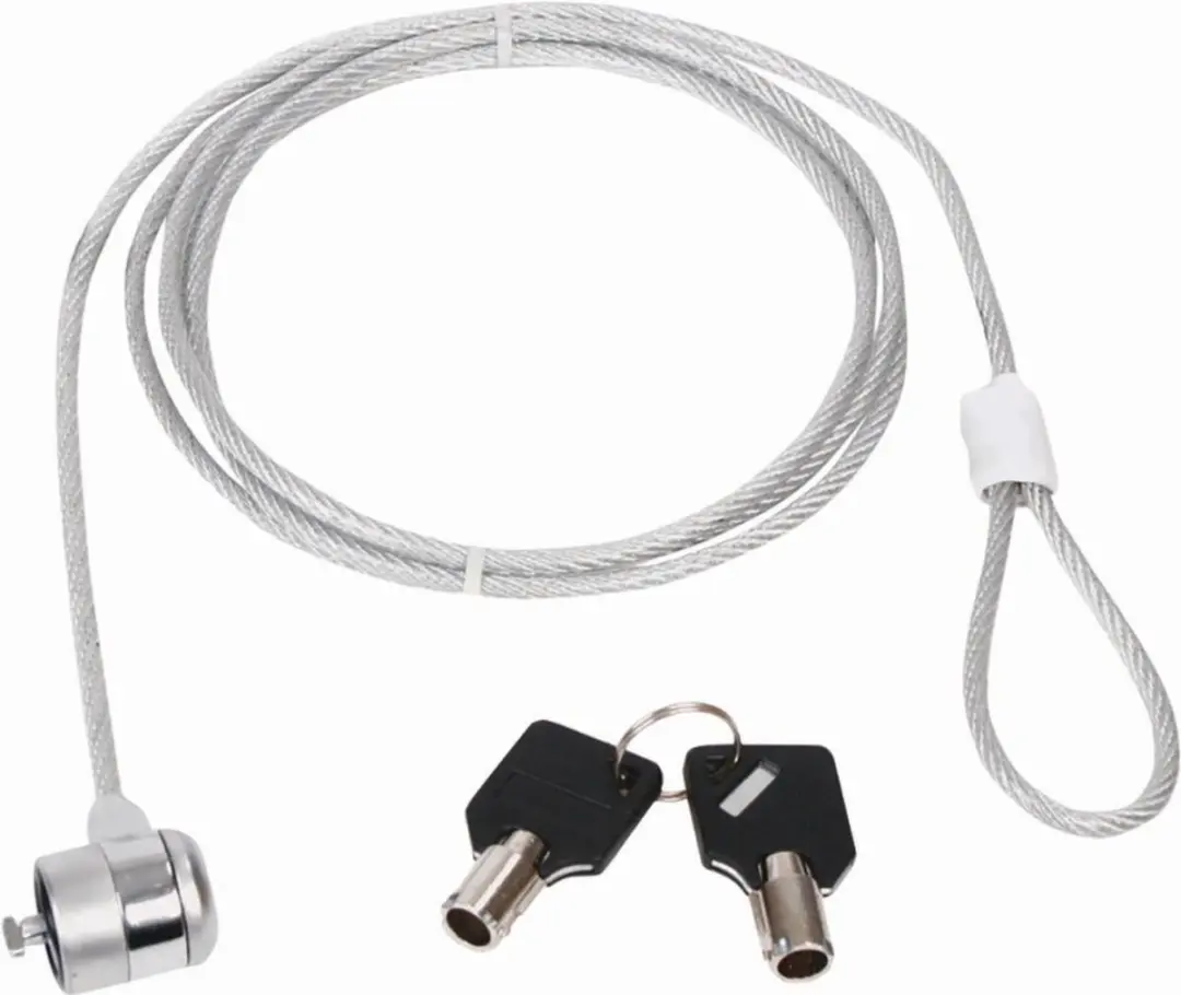 Nedis NBLKK1002ME Notebookslot - Sleutelvergrendeling 1.80m - Zilver - afbeelding 6 van 6