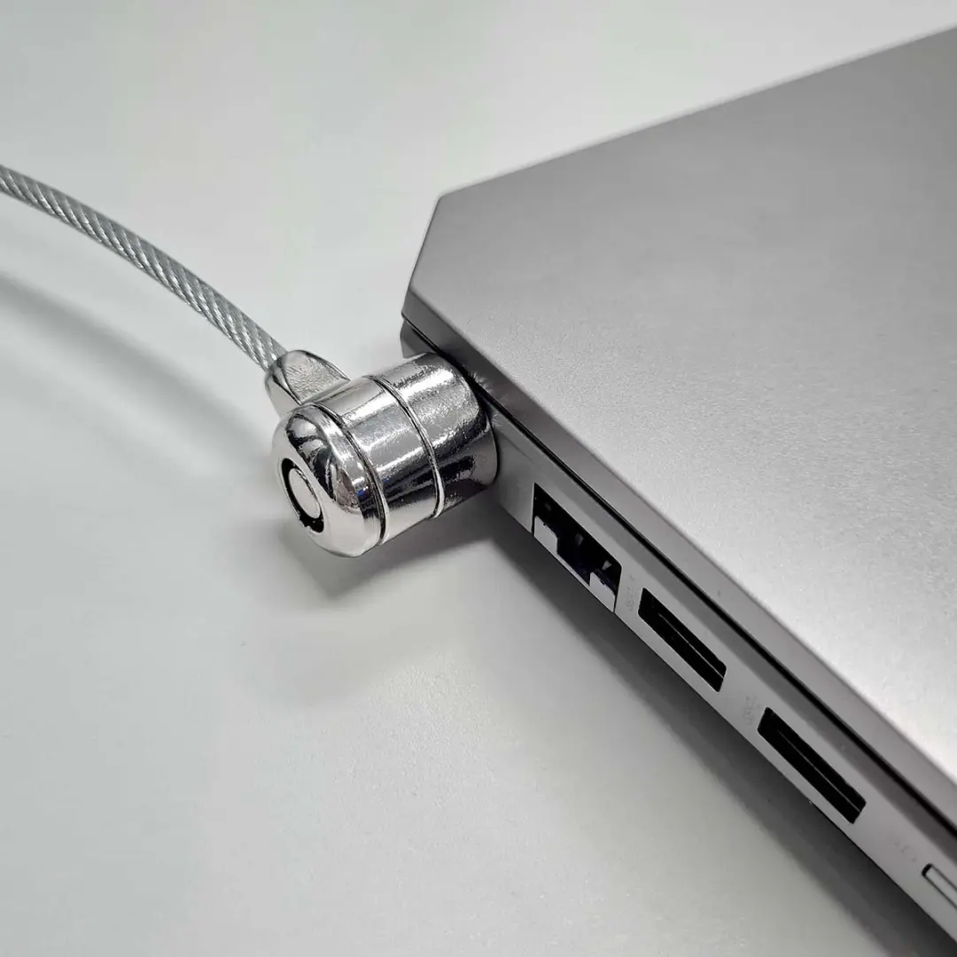 Nedis NBLKK1002ME Notebookslot - Sleutelvergrendeling 1.80m - Zilver
