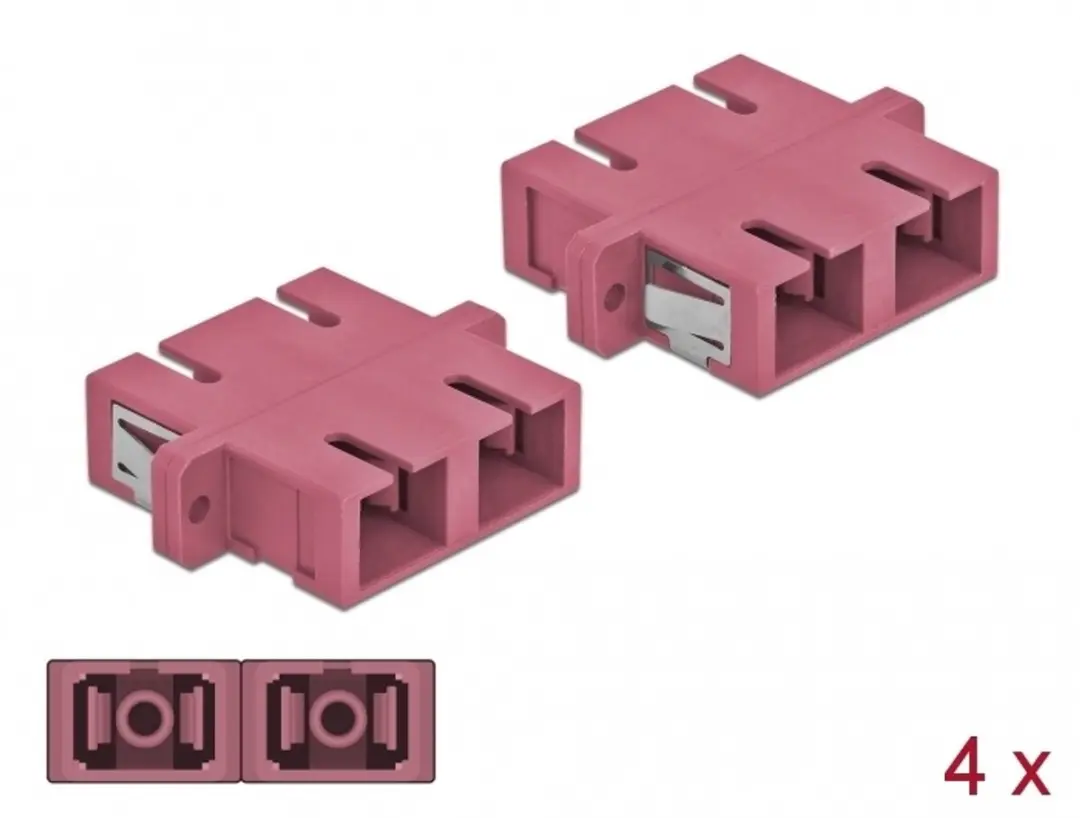 Delock SC Duplex Koppler Violet