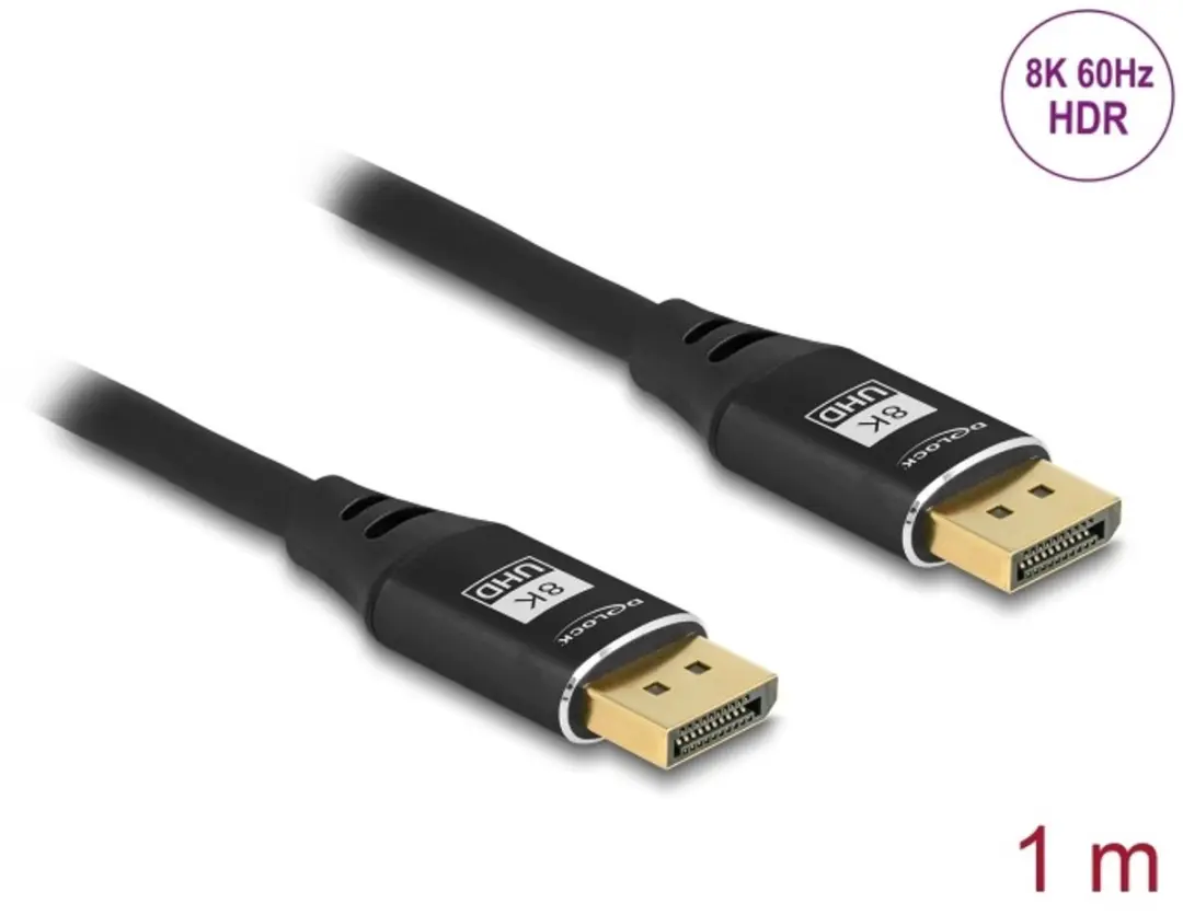 Delock DisplayPort Kabel 8K 60Hz 1m