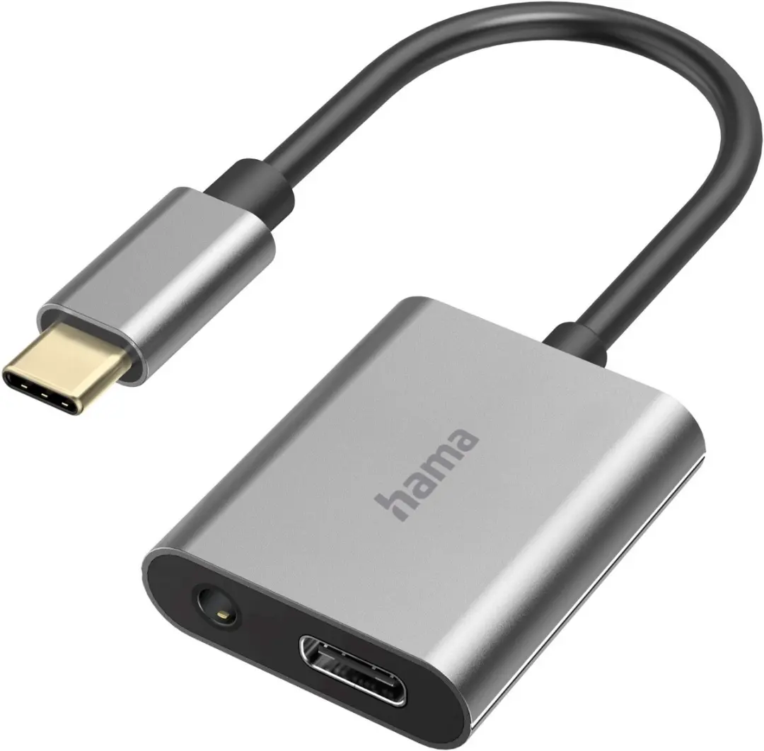 Hama 200304 Audio-adapter USB-C 3,5mm - Grijs