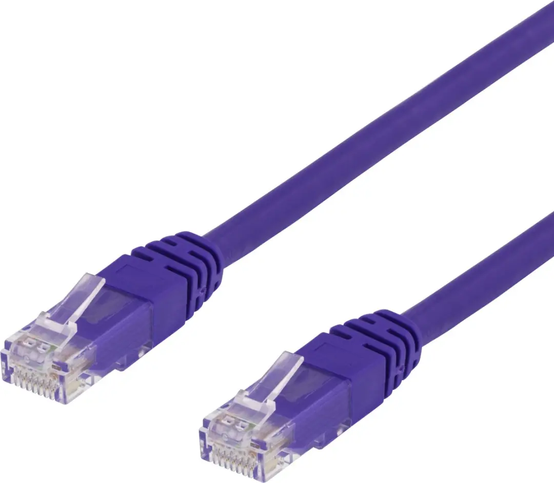 Deltaco TP-67P Netwerkkabel Cat6 - 7m Paars