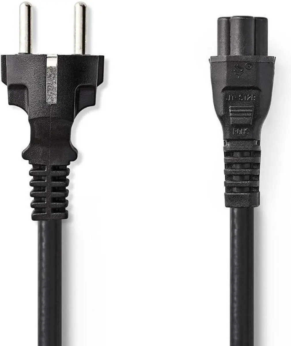 Nedis Stroomkabel Type F IEC-320-C5 3.0m - Zwart
