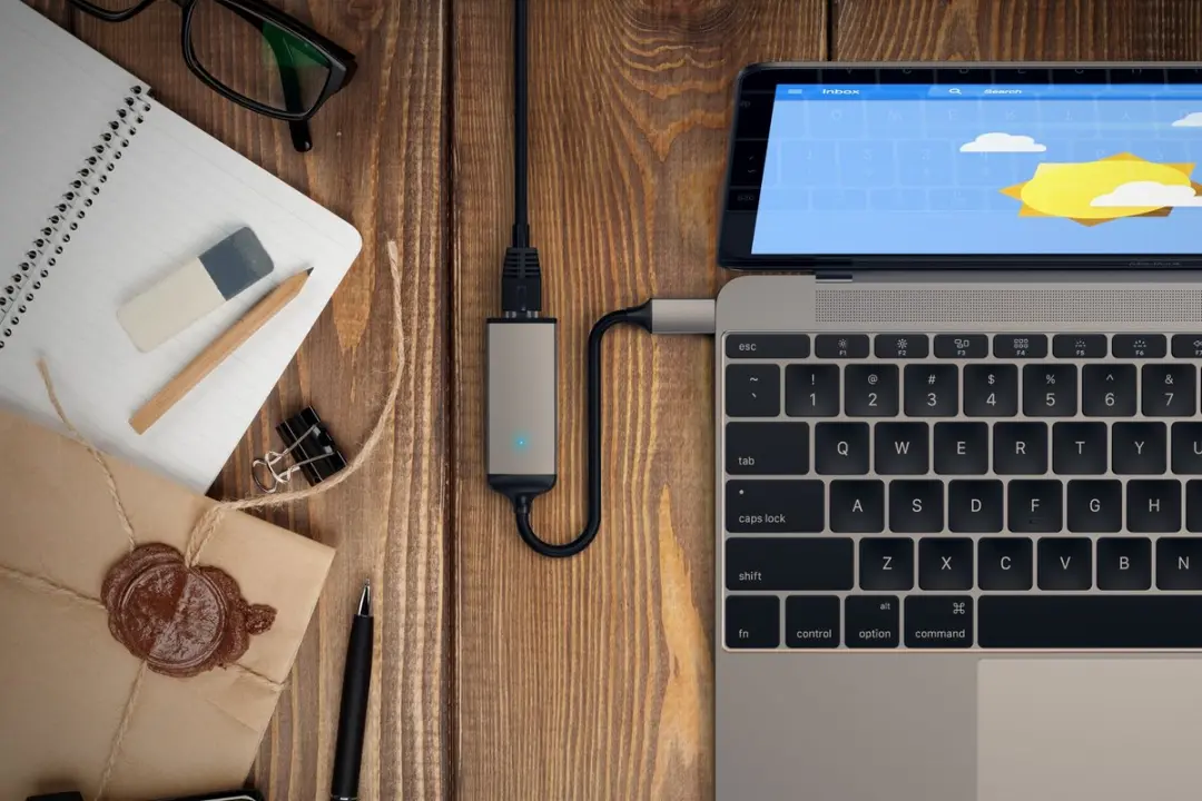 Satechi Type-C Ethernet Adapter - Grijs
