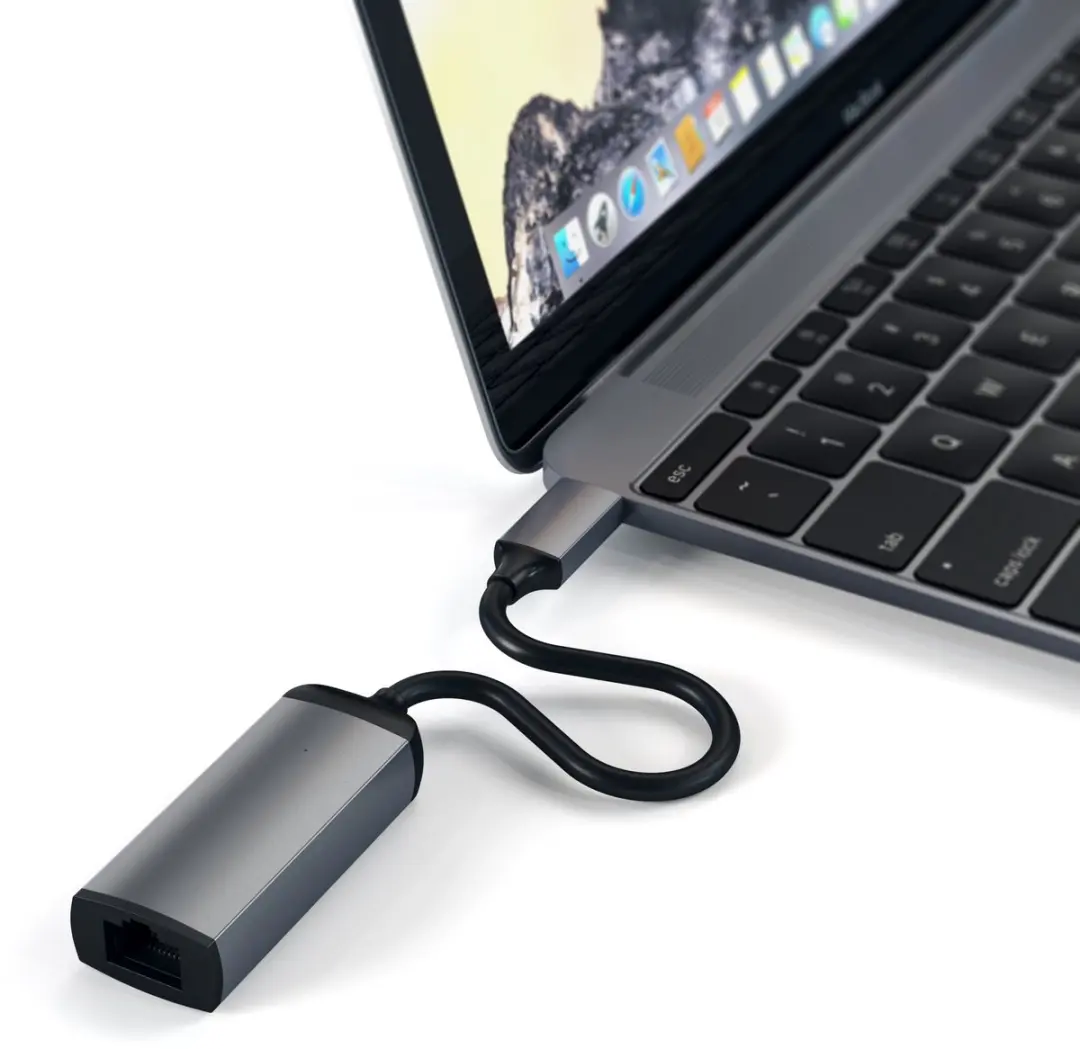 Satechi Type-C Ethernet Adapter - Grijs