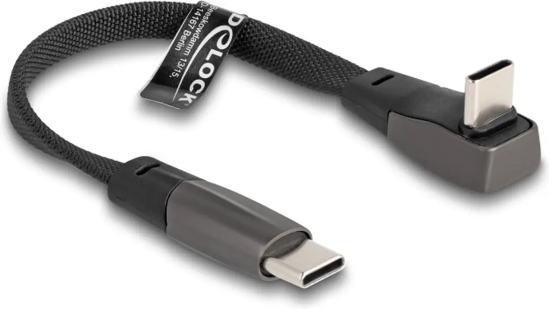 Delock USB Type-C Kabel 60W 1m - Zwart