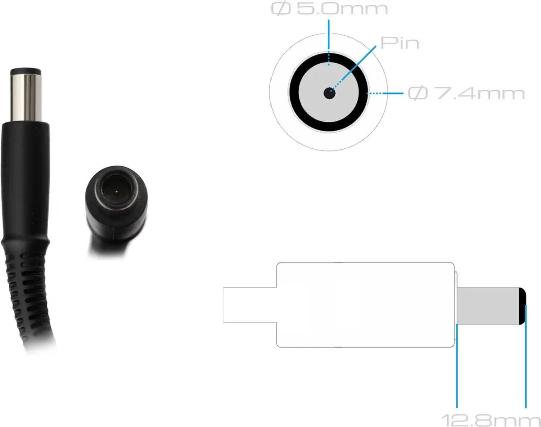 HP L39754-013 Oplader 90W - Zwart