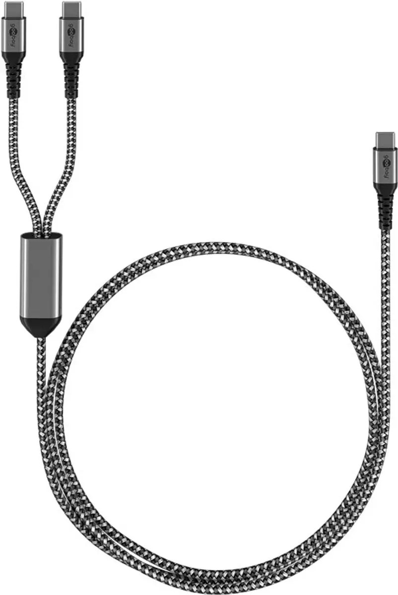 Goobay USB-C Textile Kabel 60W Power Delivery 1.5m