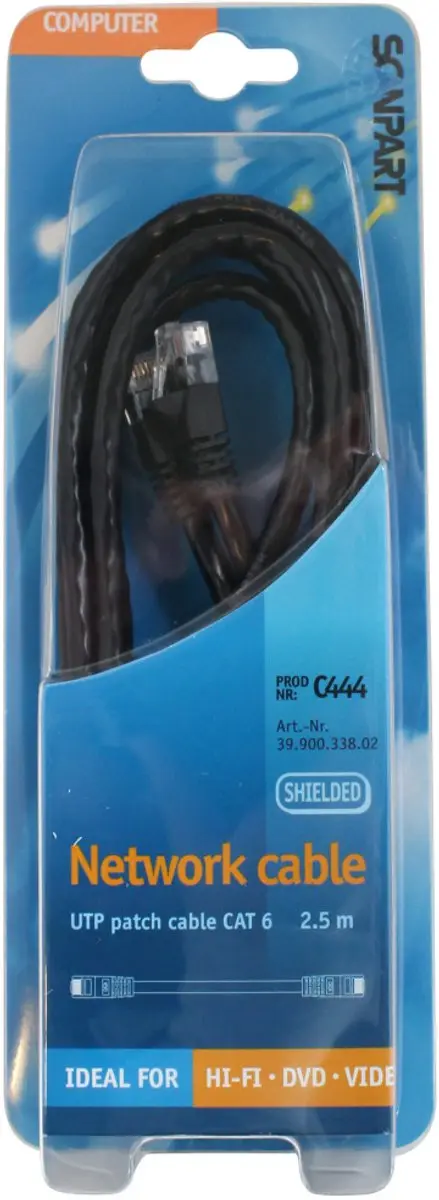 Scanpart Bandridge BCL7002 Cat 5 UTP-kabel 2m