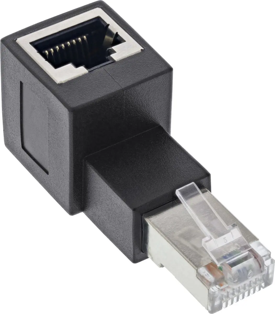 InLine STP CAT6a RJ45 Haakse Adapter