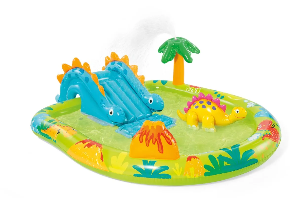 Intex Little Dino Opblaaszwembad met glijbaan 191x152cm