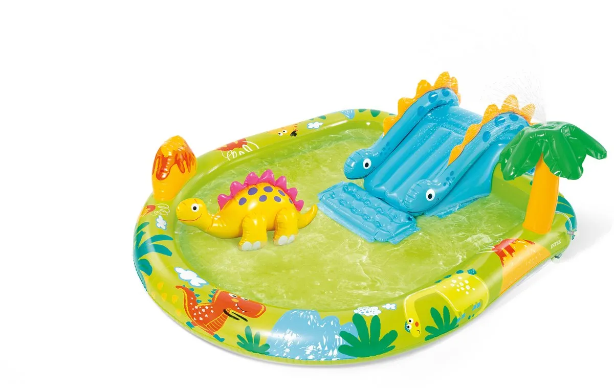 Intex Little Dino Opblaaszwembad met glijbaan 191x152cm