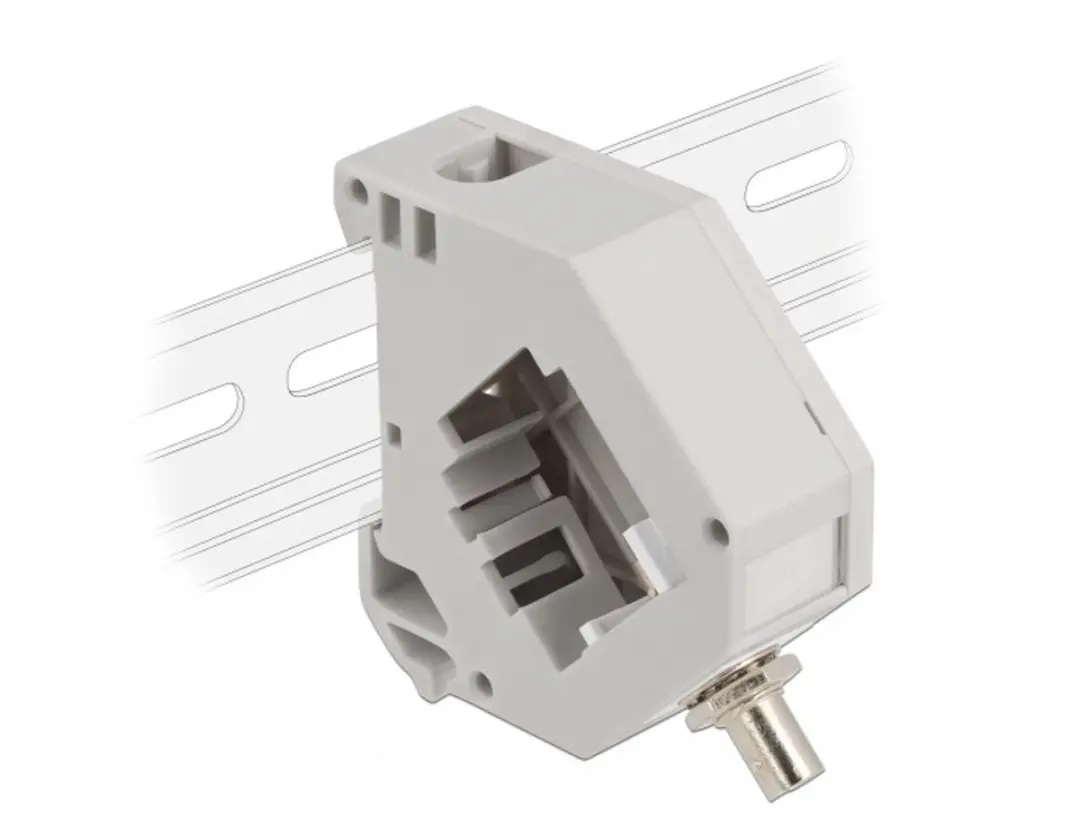 Delock DIN-rail Adapter ST Simplex Female naar ST Simplex Female
