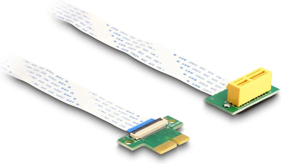 Delock PCIe Riser Kaart x1 naar x1 90°