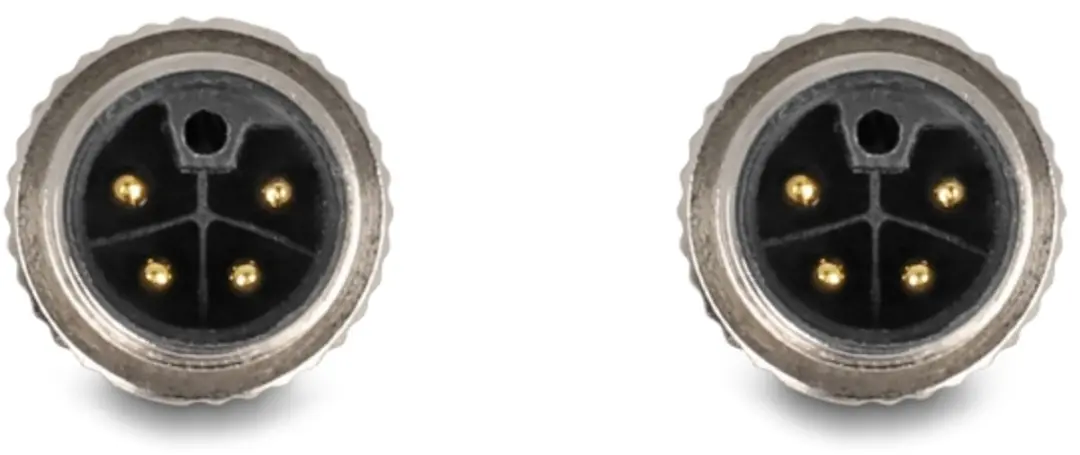 Delock M12 L-coded 4-pin Kabel PUR 3m - Zwart