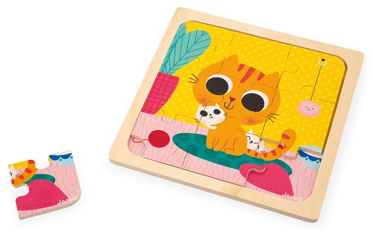 Janod Houten Puzzel Peanut 1000 Stuks - Meerkleurig