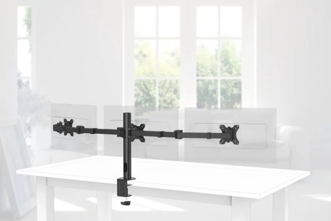Hama Monitorhouder 3 Monitoren 00118495 - 13-27" - Zwart