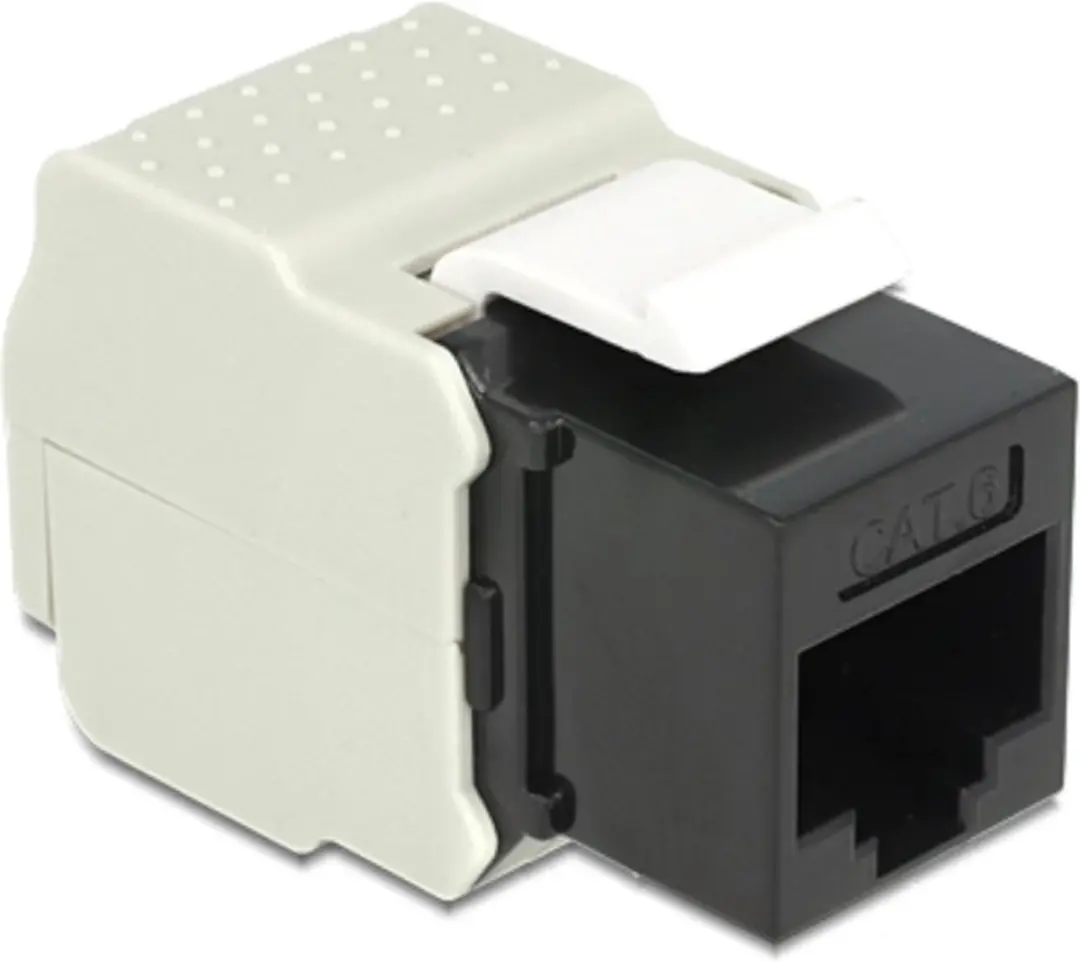Delock UTP CAT6 Keystone Module RJ45 - LSA - Zwart