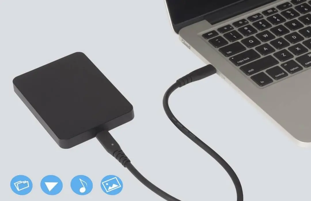 Renkforce RF-6662040 USB-C-kabel 1m - USB4 - Zwart