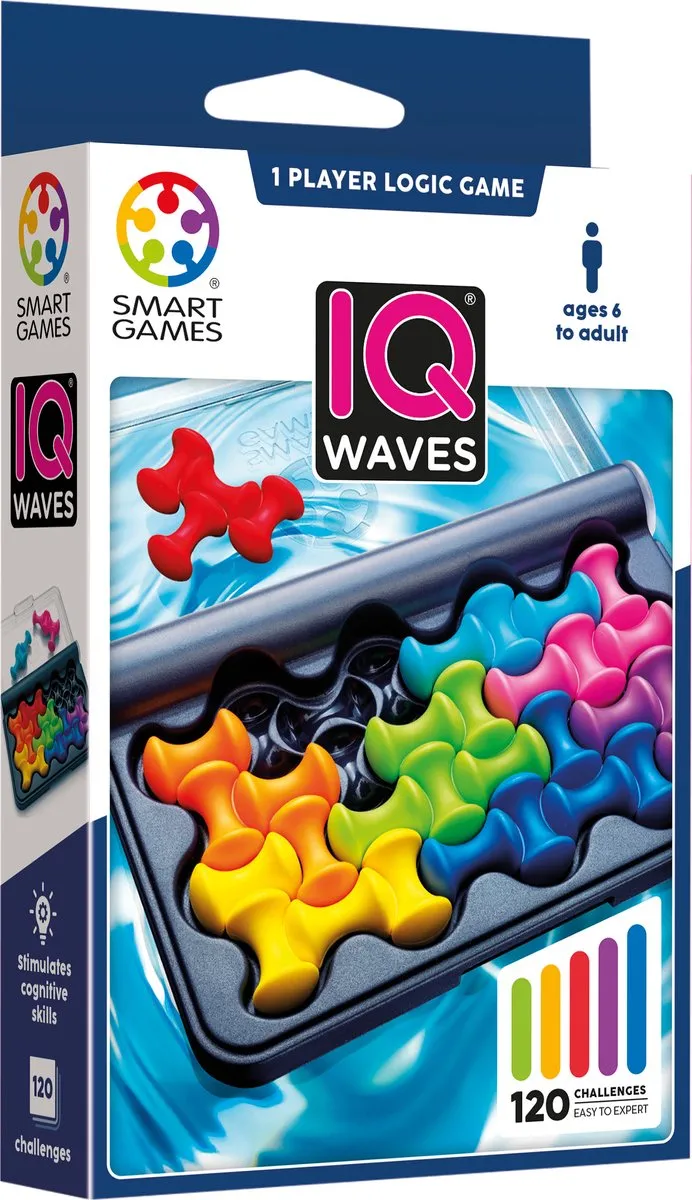 SmartGames IQ Waves SG 492 Denkspel - 120 Opdrachten
