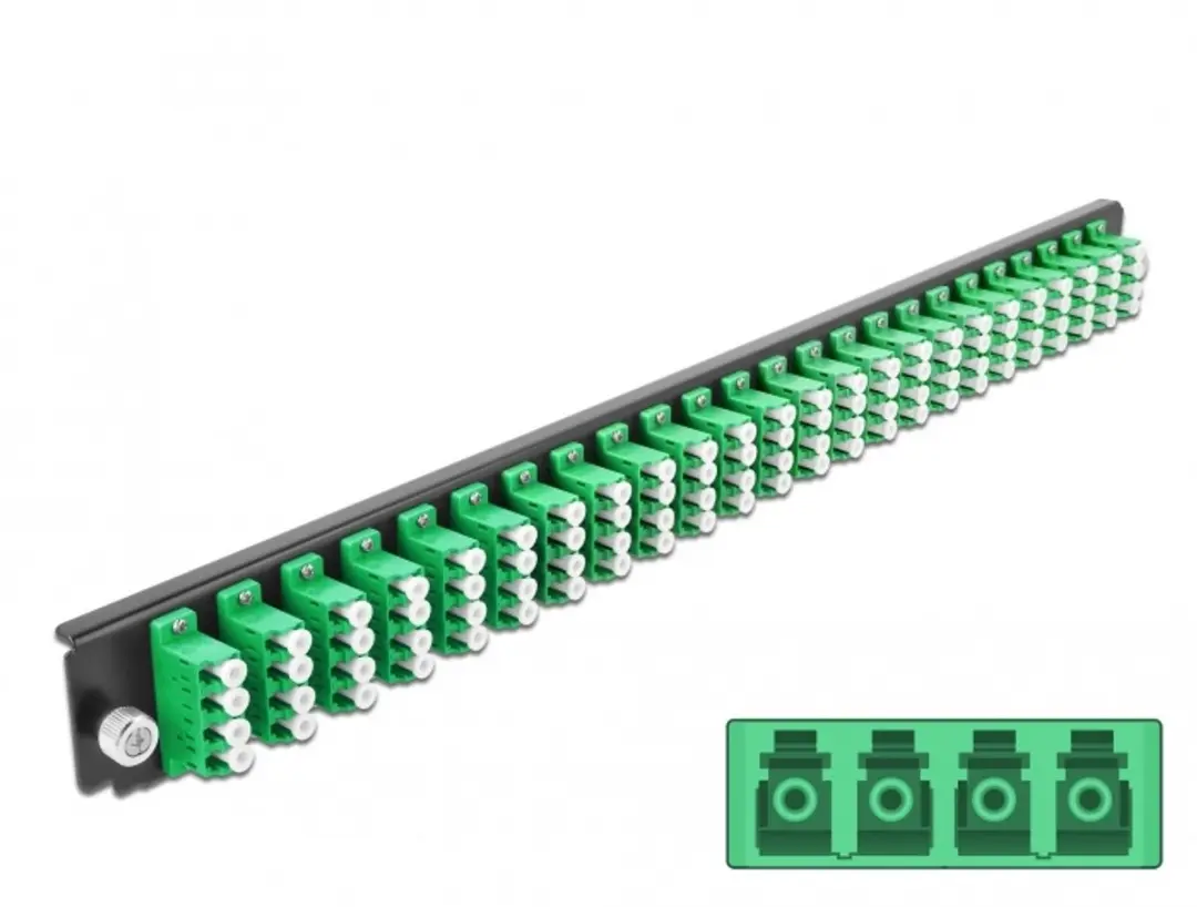Delock 19" Splice Box Front Panel 24 Port LC Quad